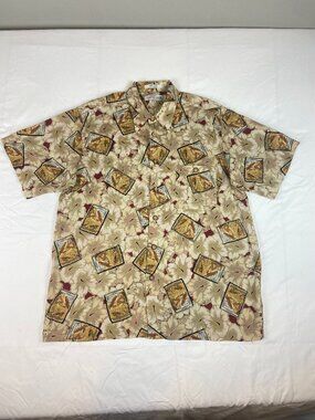 Imprints Vintage Hawaiian Aloha Shirt | Size Large | Rayon